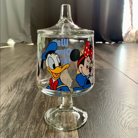 Apothecary Jar Walt Disney World Mickey Minnie Goofy Donald AS IS - Picture 2 of 10